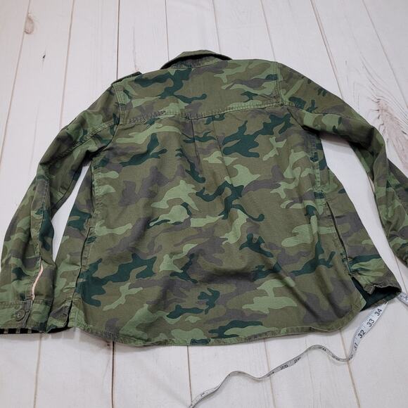 Gap camo utility jacket shirt green striped - Picture 4 of 11